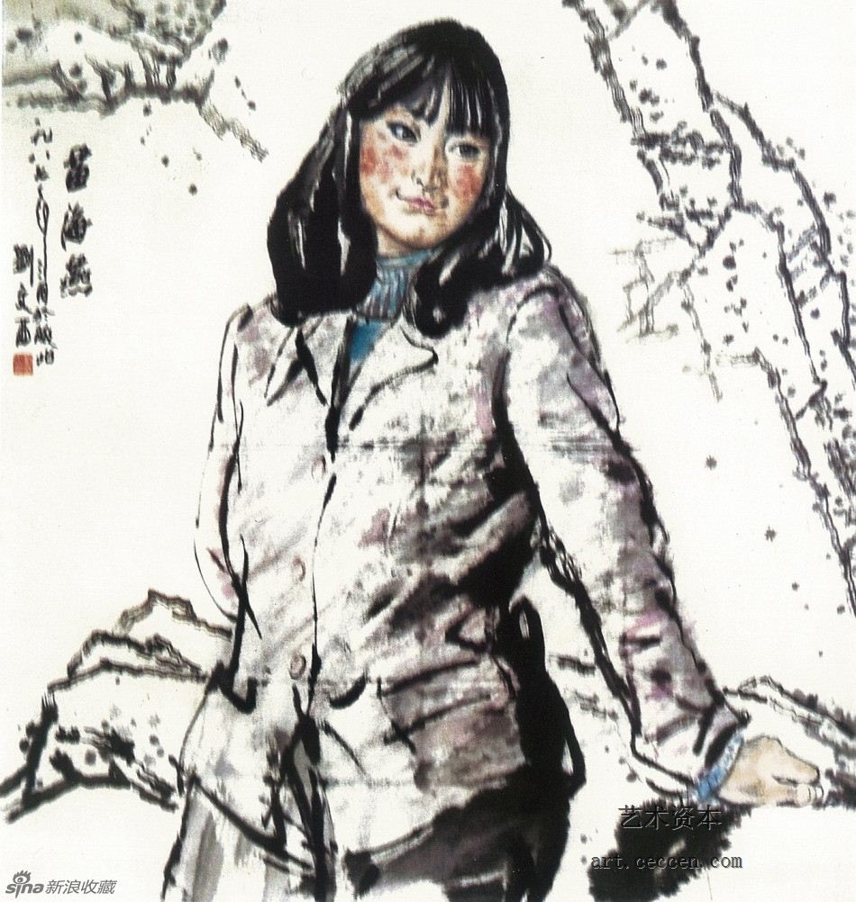 苗海燕 68cm×68cm 1987年